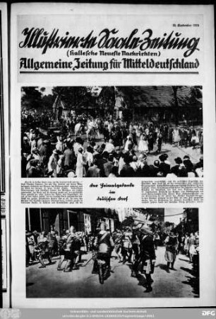 Saale-Zeitung : allgemeine Zeitung für Mitteldeutschland ; Hallesche neueste Nachrichten, Illustierte Saale-Zeitung