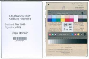 Entnazifizierung Heinrich Olligs , geb. 25.08.1900 (Geschaeftsfuehrer)