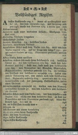 Vollständiges Register