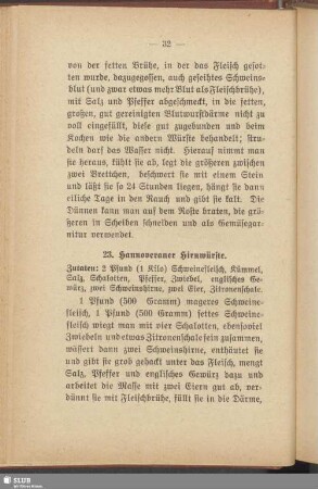 23. Hannoveraner Hirnwürste