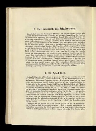 II. Der Grundriß des Schulsystems