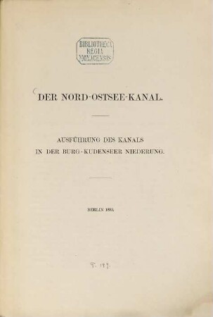 Der Nord-Ostsee-Kanal, 2