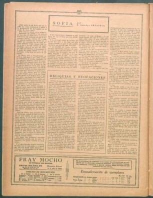 Reliquias y evocaciones