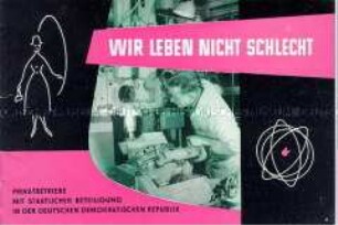 Informationsbroschüre über halbstaatliche Betriebe in der DDR