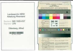 Entnazifizierung Alfred Dillenberg , geb. 13.01.1900 (Justizangestellter)