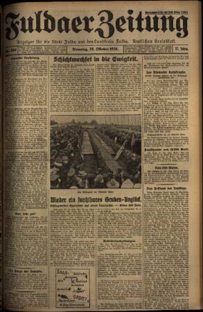 Ausgabe vom Dienstag, den 28. Oktober 1930.