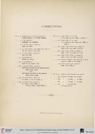 Corrections