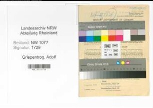 Entnazifizierung Adolf Griepentrog , geb. 23.08.1895 (Polizist)