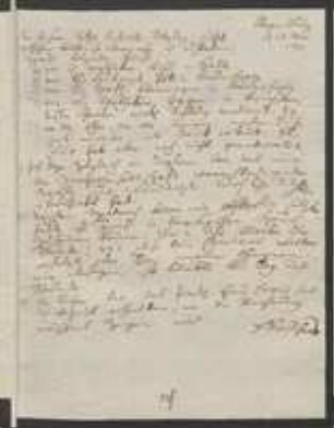 Brief von Johann Jacob Kohlhaas