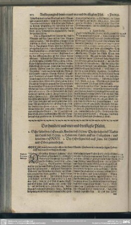 Die Predigten über den hundert und vier und dreissigsten Psalm