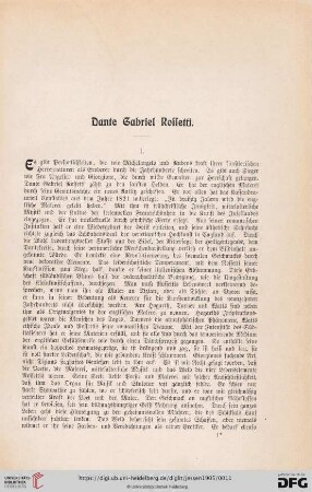 Dante Gabriel Rossetti