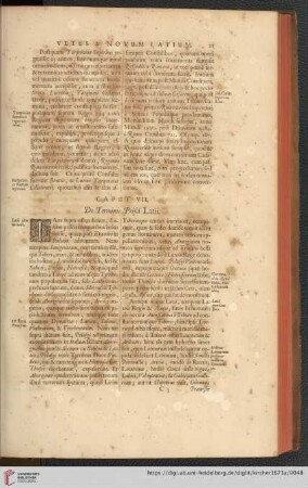 Caput VII: De Terminis Prisci Latii
