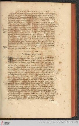 Caput VII: De Terminis Prisci Latii