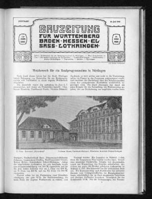 Wettbewerb für ein Realprogymnasium in Nürtingen