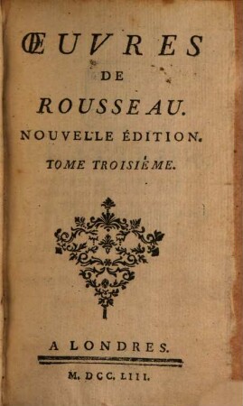 Oeuvres De Rousseau, 3