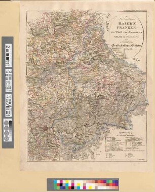 Die Herzogthümer Baiern, Franken, und ein Theil von Alemannien im XII & XIII Jahrhundert; nach erblichen Grafschaften & Gebieten getheilt