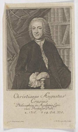 Bildnis des Christianus Augustus Crusius