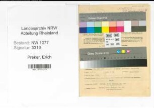 Entnazifizierung Erich Preker , geb. 21.07.1907 (Polizist)
