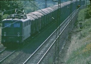 Stuttgart Zuffenhausen Lok 150 114 Güterzug