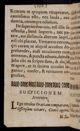 130-135, Suspicionem Avertere; Malos Subvertere, Deponere