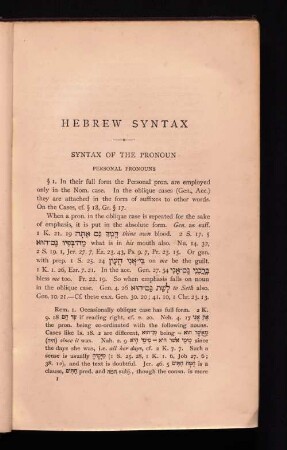 Syntax of the Pronoun
