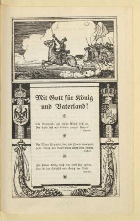 Mit Gott für König und Vaterland!