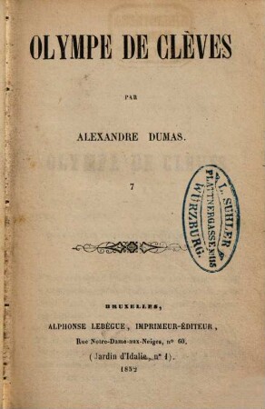 Olympe de Clèves, 7