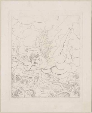 Der Kampf des Lichtes mit der Finsternis, Blatt 1: Sturz der Engel