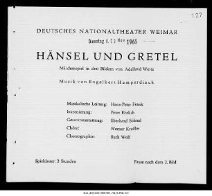 Hänsel und Gretel