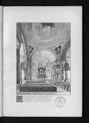 Evangelische Garnisonskirche in Ludwigsburg von Friedrich von Thiersch. Innenansicht