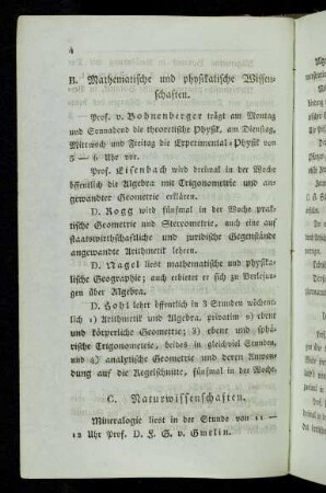4, B. Mathematische und physikalische Wissenschaften