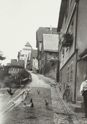 Besigheim. Straßenbild : Besigheim. Straßenbild mit bäuerlichen Wirtschaften