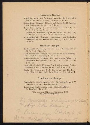 10, Studentenseelsorge