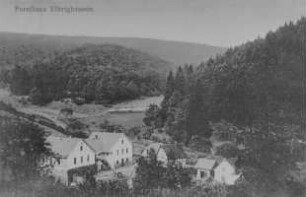 Ruine Forsthaus Elbrighausen (heute Ruine, Forsthaus, Bruchsteinmauerwerk); Bromskirchen, In der Leimengrube