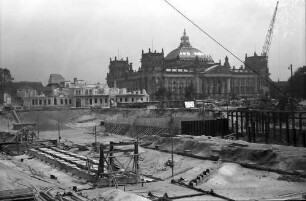 Berlin: Königsplatz; Spree-Durchstich und Abriss