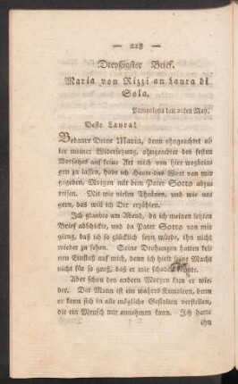 Dreyßigster Brief. - Ein und vierzigster Brief.