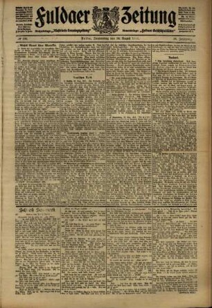 Ausgabe vom Donnerstag, den 24. August 1911.