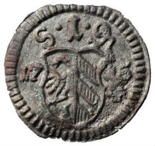 Fundmünze, Pfennig, erste Hälfte 18. Jh.