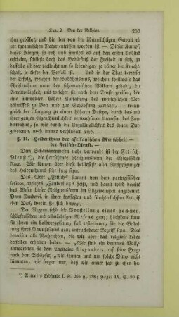 Heidenthum der afrikanischen Menschheit - der Fetisch-Dienst