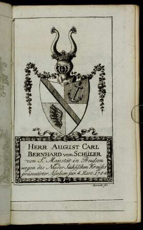Herr August Carl Bernhard von Schüler[...] - Herr Georg Gottlob Balemann[...]