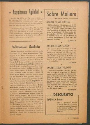 Sobre Moliere : (Por varios autores)