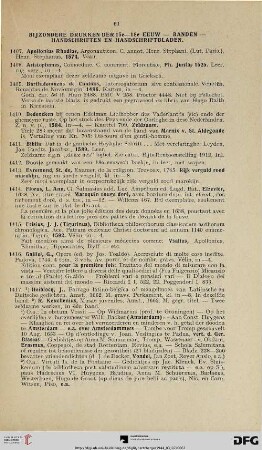 Bijzondere Drukken der 15e-18e eeuw – Banden – Handschriften en Handschriftbladen (Nr. 1407-1448)