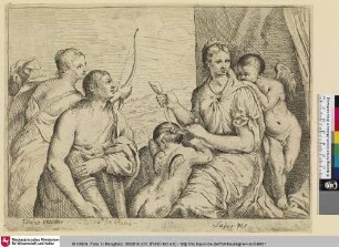 [Venus verbindet Amor die Augen; Vénus et les Amours]