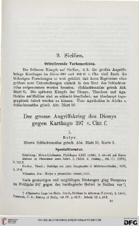 9: Sicilien. Orientierende Vorbemerkung