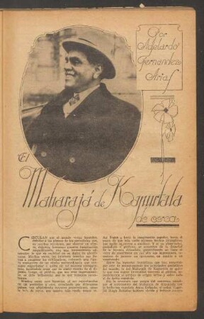 El maharajá de Kapurtala, de cerca
