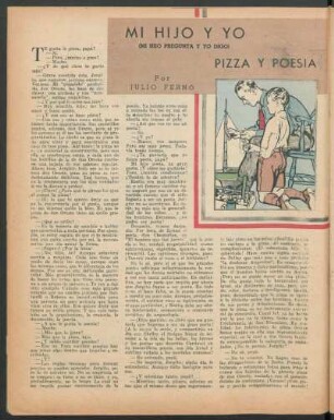 Mi hijo y yo : Pizza y poesía