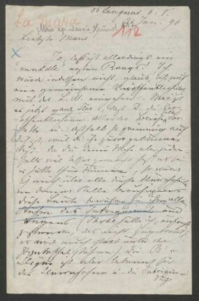 Brief an Marie von Bülow : 31.01.1896