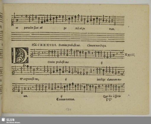 XXIII. [=XXVII] Clemens non Papa, Jacobus: Domine probasti me