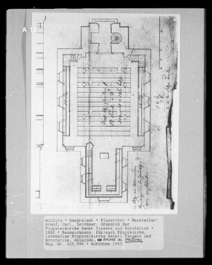 Grundriß der Propsteikirche Sankt Vinzenz und Bonifatius
