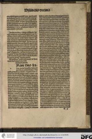Incipit decima et ultima distinctio speculi exemplorum in qua habentur exempla qua aut verissima relatione dedici aut in libris theutonicis scripta inveni vel ipse facta cognovi...